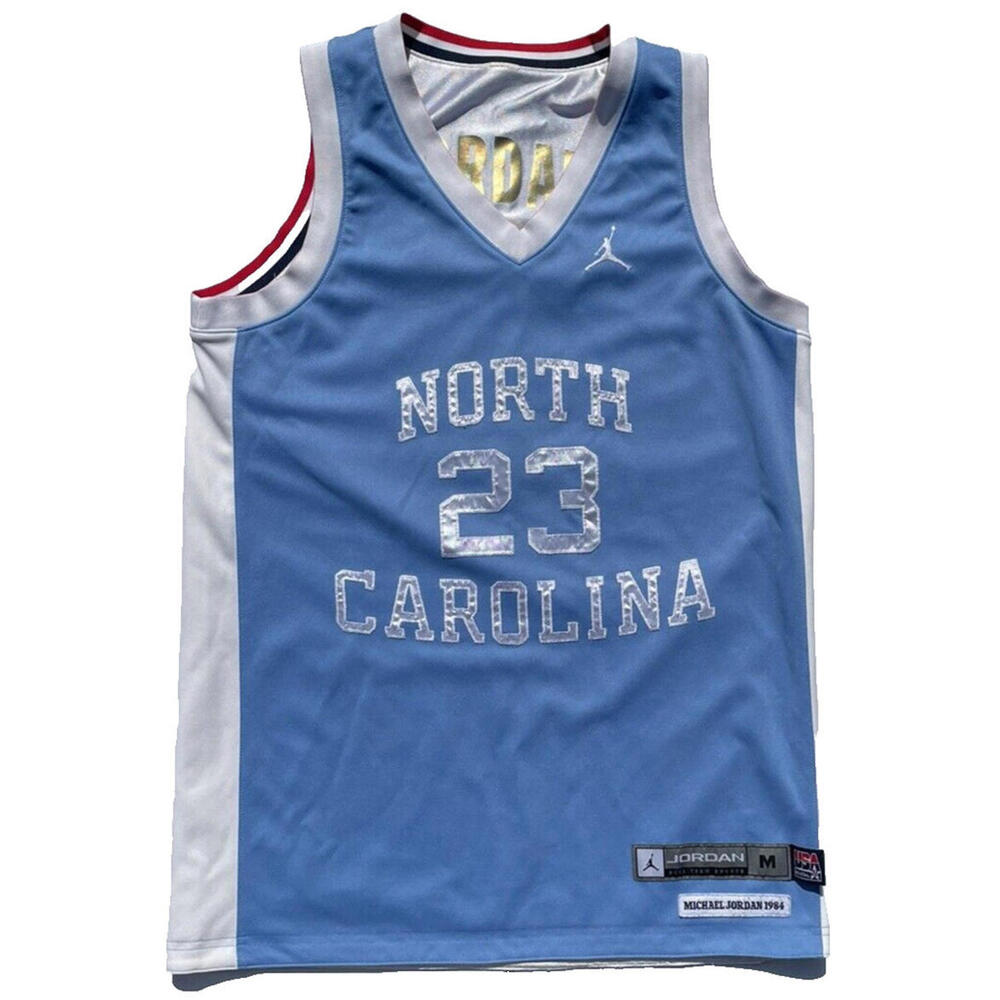 Vtg Michael Jordan North Carolina Tar Heels USA Olympics M Reversible Jersey #23